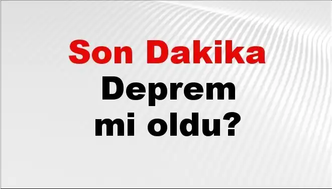 Balıkesir'de Son Dakika Deprem: Halk Panik İçinde!