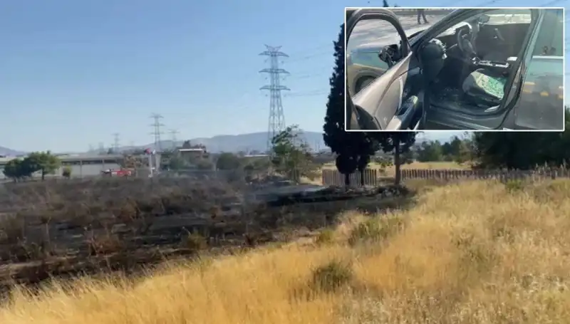 İzmir’deki Otluk Alandan Korkutan Yangın, AVM Otoparkına Sıçradı