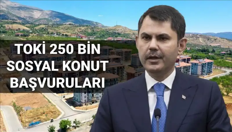 TOKİ 250 Bin Sosyal Konut Başvuruları 2025 İçin Tarih Belirlendi
