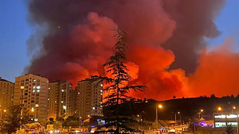 Bursa'da Yangınlar: Şehrin Neredeyse Her Noktası Alev Alev!
